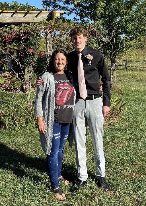 My senior <a href="/jackscott_34/">Jack Scott</a> must be maturing. He allowed a pic with Mom! Love these two. Have fun and be safe, <a href="/SHSFalcons/">Staley High School</a>. <a href="/marnirscott/">Marni Scott</a> #Homecoming2021
