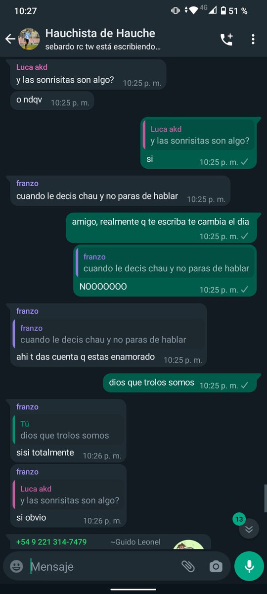 los pibes somos unos romanticos.