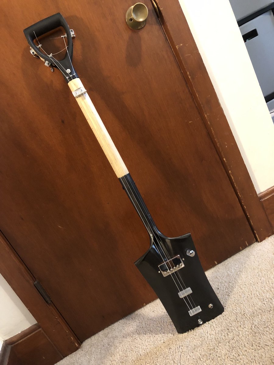 EAHSTech_Ed's tweet photo. Once you figure out how to make a three string electric guitar out of wood and a box, well you can make them almost out of anything. I saw Justin Johnson play one of these once. I thought to myself, “can’t play it, but I can make it.” Thanks Justin https://t.co/qLPl0y6v73 https://t.co/JWHr48yfuL