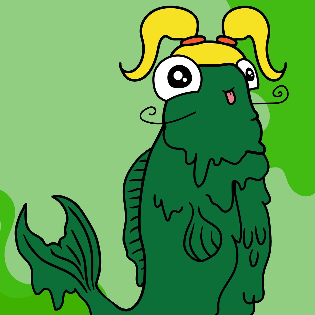 KoiBoiNFT's tweet photo. ANNOUNCEMENT: Our Discord will be opening in the next 24hrs. W have so much planned, early entrants will be rewarded...
Meanwhile. 1 free mint to someone who:
 - Retweets this
 - Follows

PS: The " Green Drip" Skin trait is a favourite of the team here! What would you name her? https://t.co/zx6gjZ9I0r