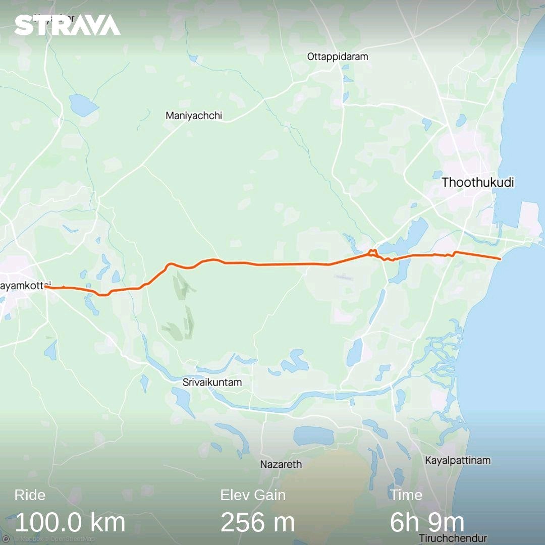 m_gowthamram's tweet photo. The Century Ride 💯😊🚵‍♂️ @arya_offl

Check out my activity on Strava: https://t.co/V0fVjPJJre https://t.co/FE6ei1u7Ks