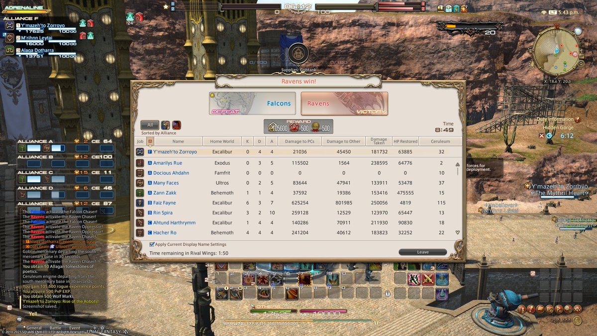 TabulaRazaRen's tweet photo. @ffxivpvprevival This was a terrible match but I had a lot of fun! #FFXIVRobots https://t.co/E42G0GFmtq