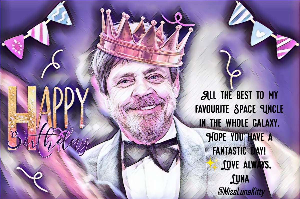 MissLunakitty's tweet photo. A very happy birthday to @HamillHimself! π₯°π€β¨
#SpaceUncle https://t.co/Wa3bFoOGIe