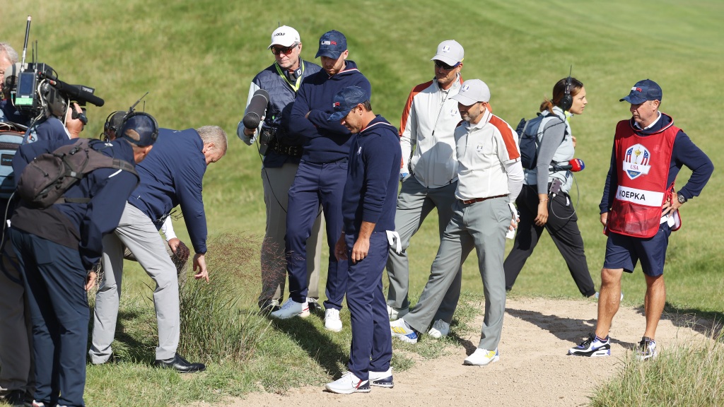 Brooks Koepka's argument with officials at the Ryder Cup was so ridiculous it made Sergio Garcia spit out his drink https://t.co/3AQV1AmPR8 https://t.co/6IhUdLyX6L