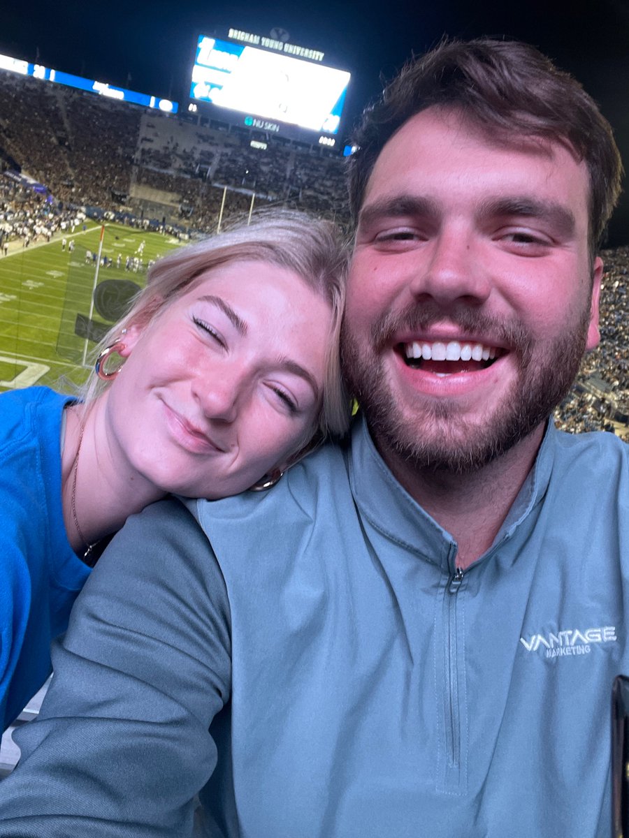 TyWy's tweet photo. Wife’a first BYU game!
#byufootball https://t.co/aI1GW1zrzH