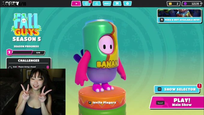 Hi I'm live!!! I'm playing with a few friends on Fall Guys to help with Red Cross Charity stop by and