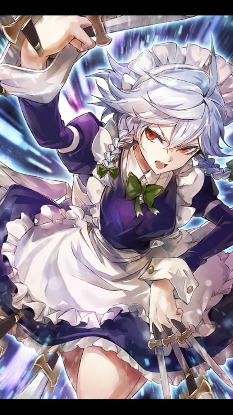 十六夜咲夜　東方プロジェクト 3Dポスター　非売品　レア　人気　キャラ 十六夜咲夜 東方プロジェクト 3Dポスター 非売品 レア 人気 キャラ