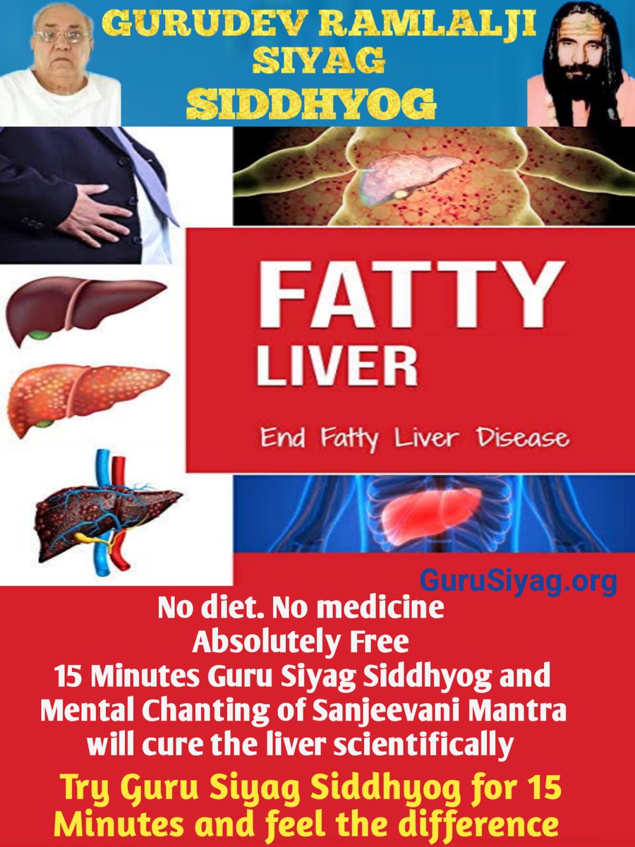 SGDks18's tweet photo. Liver problems can be cured by Guru Ramlal ji Siyag Siddh Yog scientifically.. free of cost @SU2C
#todogoodforhealthathome https://t.co/Qr65EwPIwp