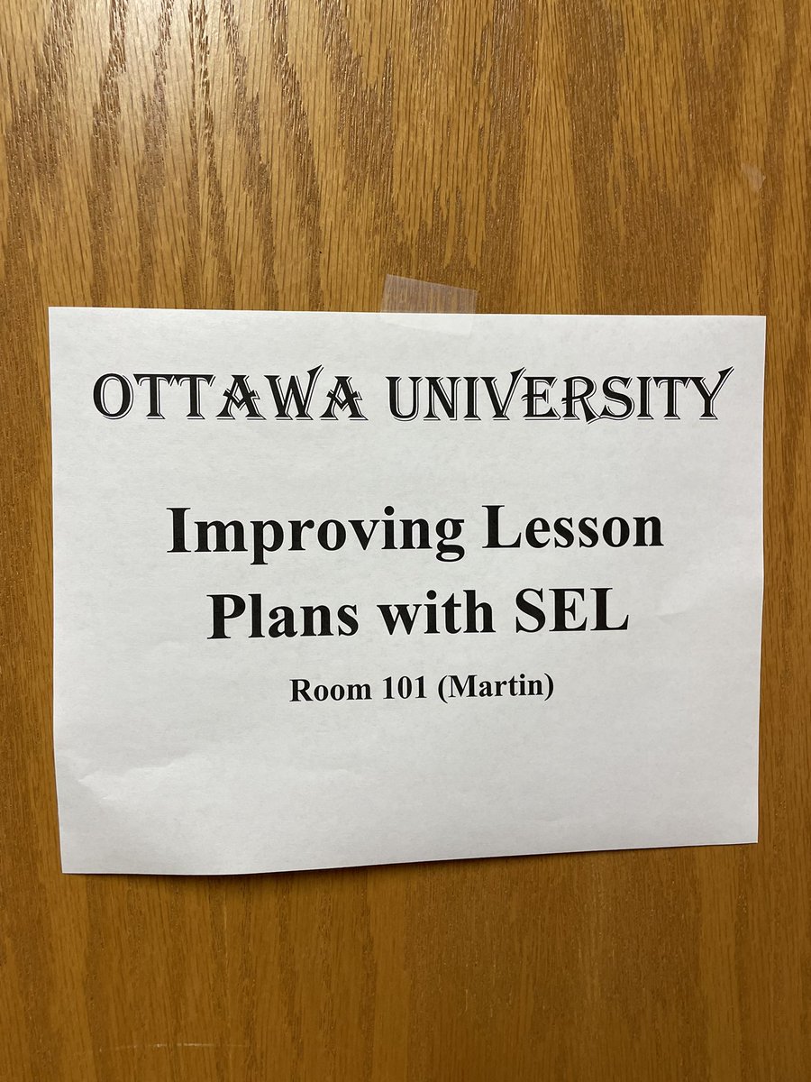 DrJohnsonKC's tweet image. Spent the day with amazing educators from across Kansas. Studied the purpose abs impact SEL elements can have within lesson plans. Love hearing from these wonderful folks! #recertificationhours #PEPClasses @OttawaKc