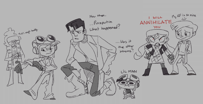 extra doodles
Raz had it /rough/ at the beginning, surely the people around him would have noticed 