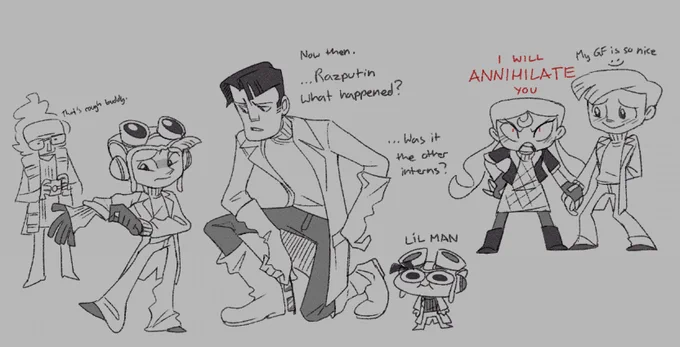 extra doodles
Raz had it /rough/ at the beginning, surely the people around him would have noticed 