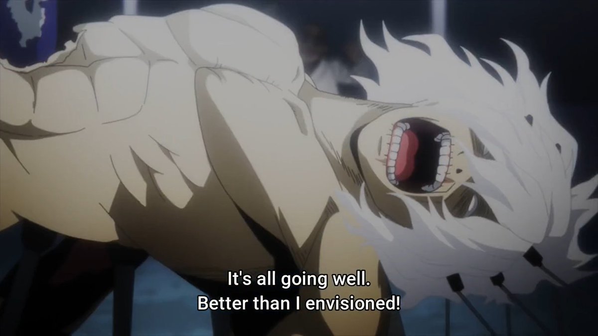 lookin awfully elastic there tomura🧐
like that mouth can fit a powered up re-destro dick
or a nomu's specifically-made-for-breeding inflating cock
or the slit of machia's schlong 
or all smite's big prick of doom
or spinner's twin peckers with dabi&amp;twice's on the sides 🥴