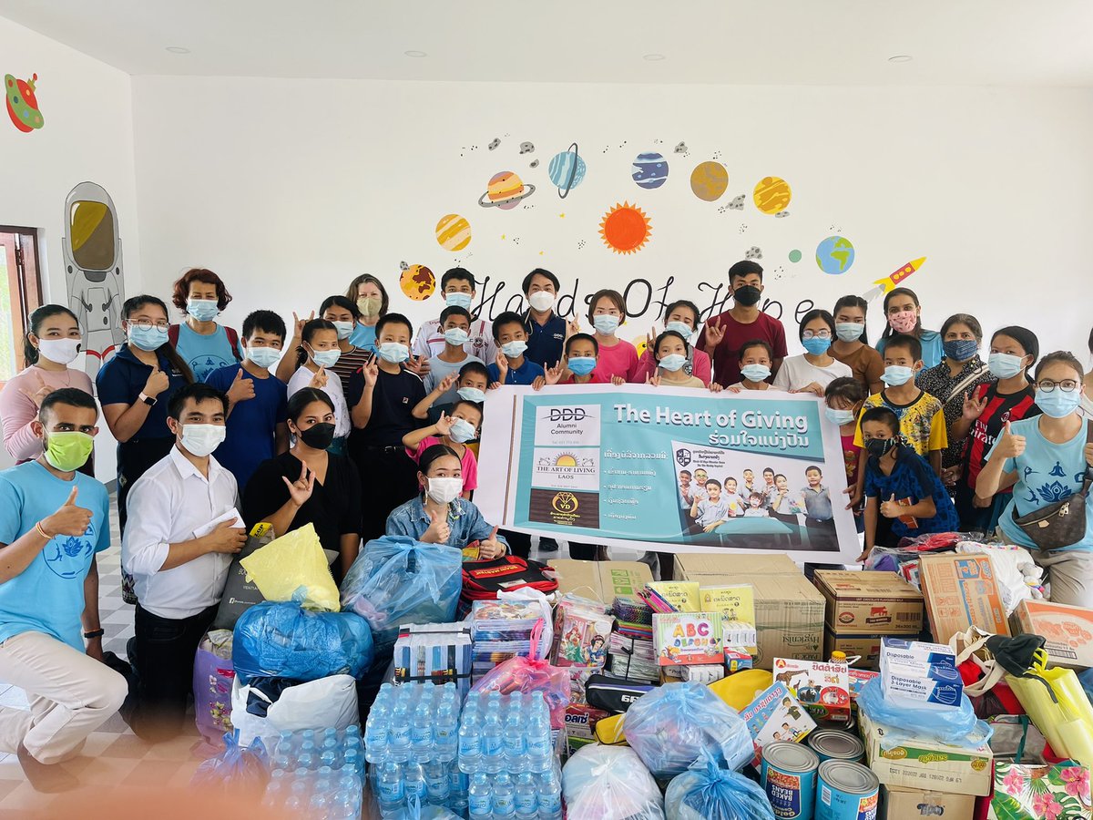 aol_laos's tweet photo. Volunteers of @ArtofLiving organization in #Laos helped “Hands of Hope” organization working for children with hearing disabilities. Books / clothes / drinking water / food items / Cash donations were contributed by the whole team. #serviceupdate #hope #socialwork #artofliving https://t.co/yRCEZT5mbV