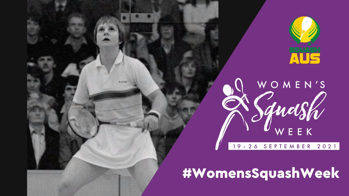squashAUS's tweet photo. We wrap up our coverage of #WomensSquashWeek with 💚💛 Australian legend Vicki Cardwell, who shared her thoughts on the importance of competition and enjoying your squash experience. 👉 https://t.co/64JVTRcyq0
#SquashTheGap #SquashForAll @WorldSquash #SquashSA @theAIS https://t.co/j0aIRUQYyh
