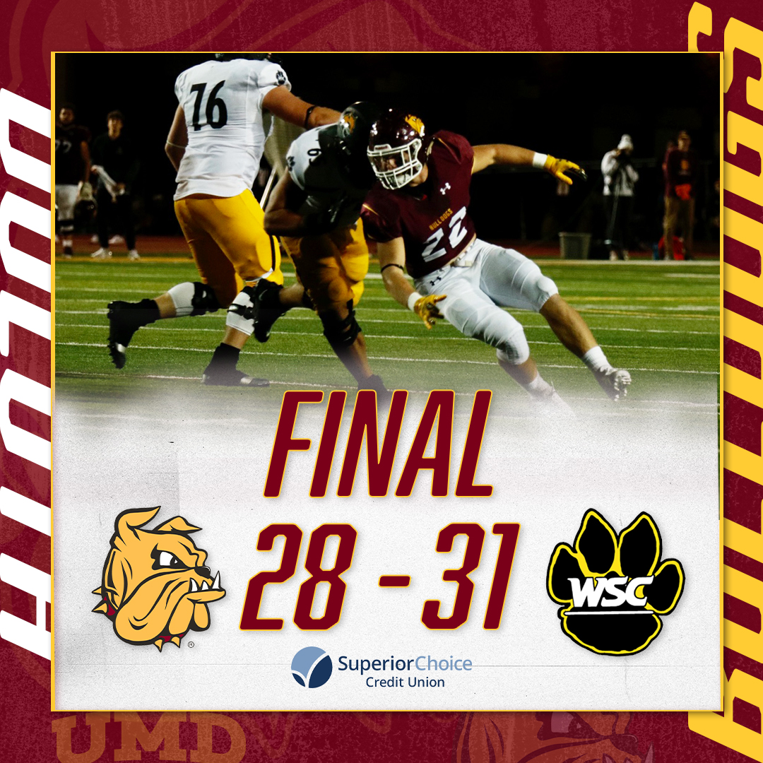 UMD_Football's tweet photo. Final from Duluth.

#BulldogCountry // #EarnIt https://t.co/ruaTcxgV9n