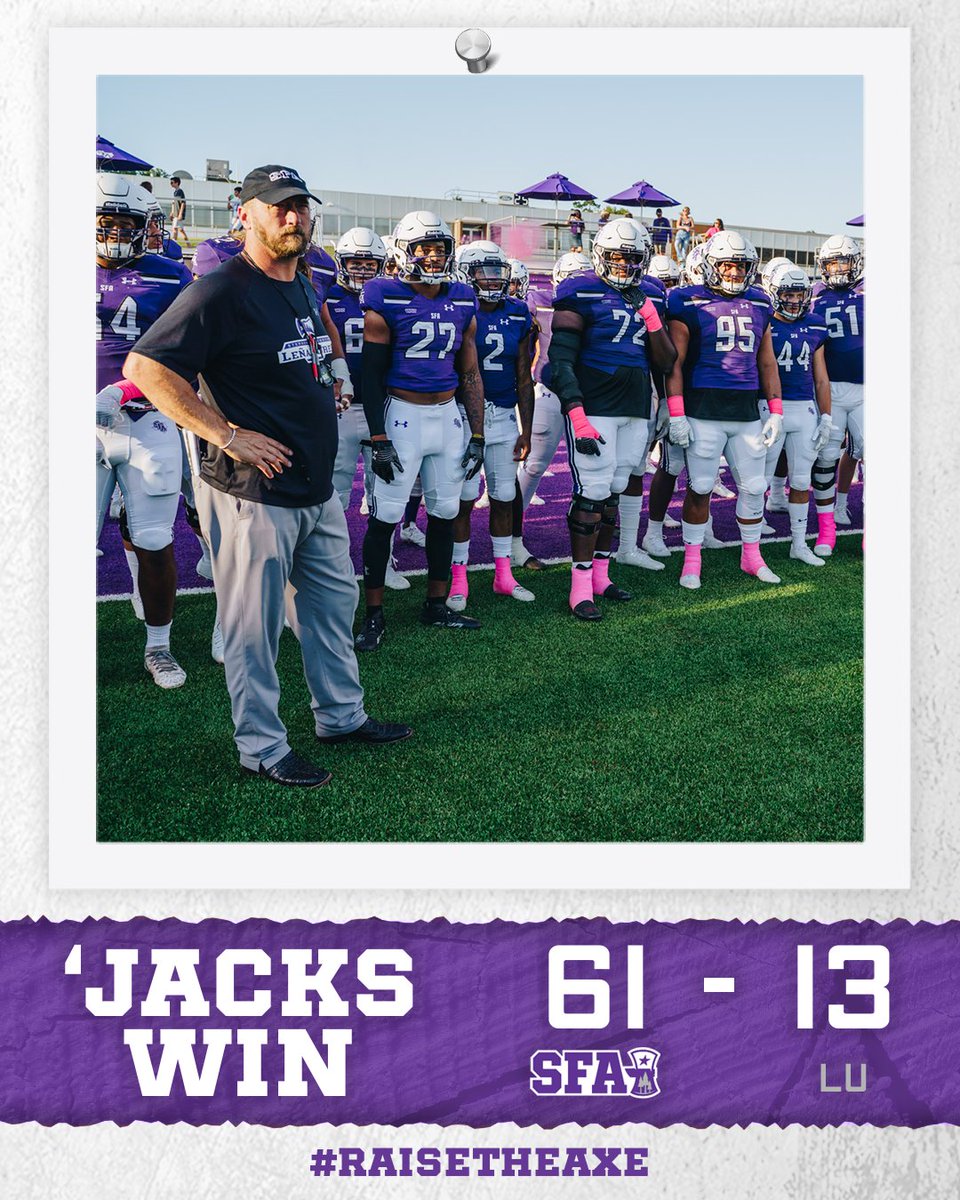 SFA_Football's tweet image. Turn those purple lights on! 

@BOTPW week starts now. #GoodToGreat

We'll see you in Houston!

#AxeEm
#RaiseTheAxe