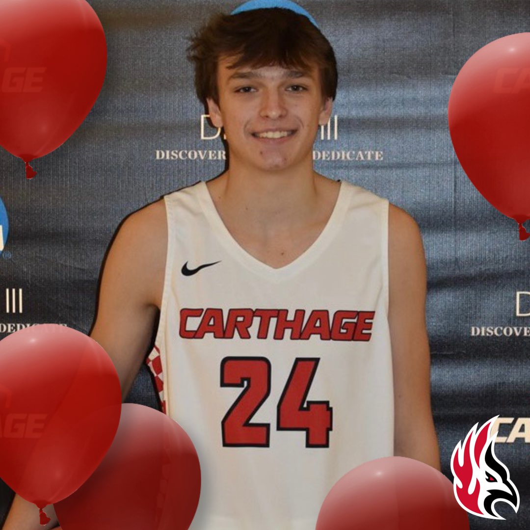 Carthage_MBB's tweet photo. 🎉 Happy birthday to freshman Tanner Lamb!
Hope you had a great day 🏀 #HappyBirthday #CarthageHoops https://t.co/IolUUYtX1v