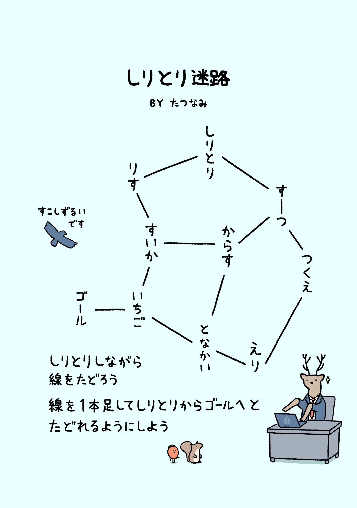 たつなみ しりとり迷路を作りました T Co Ywg8qxecj4 Twitter