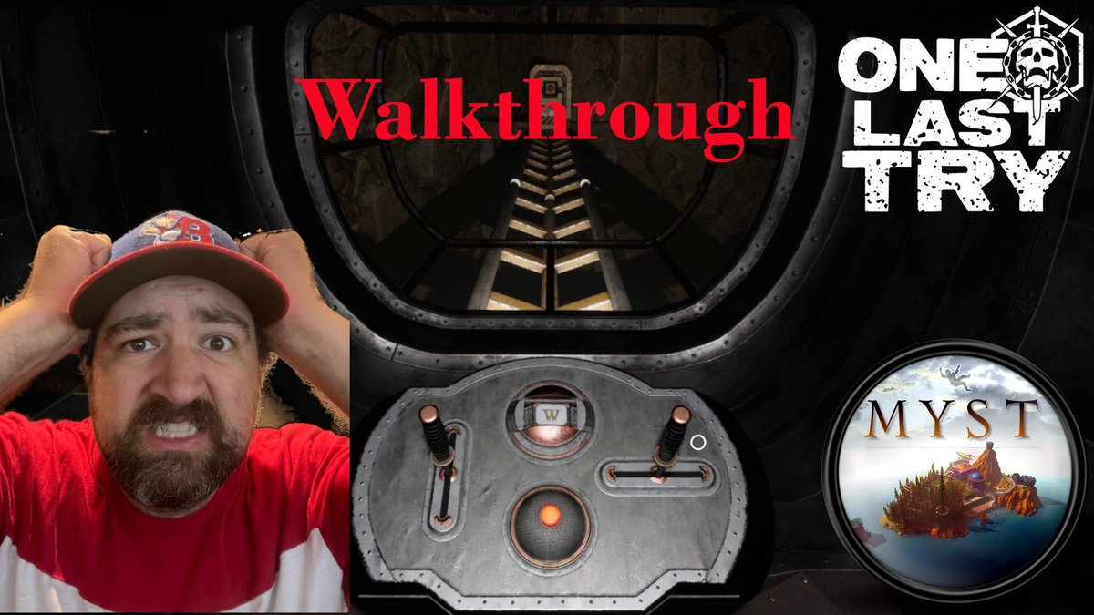 OneLastTryPlays's tweet photo. The @OneLastTryPlays #Myst playthrough continues!  In Episode 2, we use our ears to pick up some broadcasts, to find an underground tramway.  No doubt, Myst keeps you on your toes - and makes you feel either really smart or really dumb.

https://t.co/JvqiKfG2Ys

#SmartOrDumb https://t.co/BLMkI78bAZ
