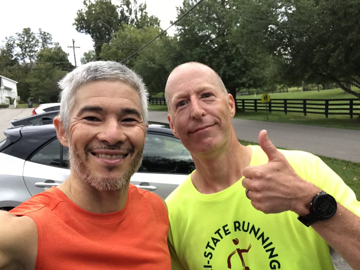 KenjiHeilman's tweet photo. At 2 wks out, @hansonsrun marathon tester workout in the books for Doc & I:
βοΈ 1st 6-mile block: 40:29 / 6:45 avg
βοΈ 2nd 6-mile block: 40:10 / 6:42 avg
#Boston #Springfield #Sub3at50 π€ https://t.co/kz3FSEOmCf