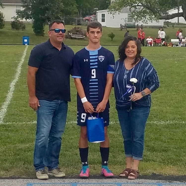 JCHS Boys Soccer celebrated Senior night on Friday. Zachary Wargo was recognized before the game against Jacksonville.