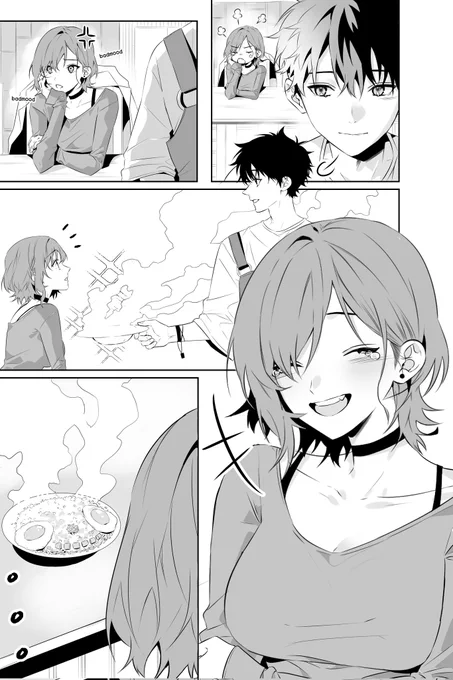 Trying to make silent comic~
Read it from left to right 