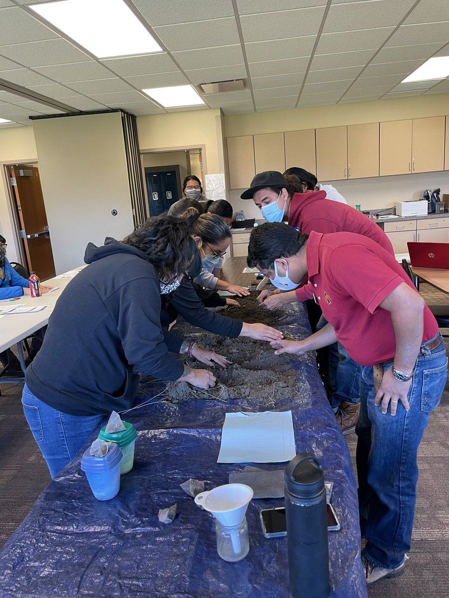 GishHill's tweet photo. Awesome field day at NICC Santee campus. DIY soil testing, cover crops, and compost. Learned about #Indigenousfoods from #Nativechefs Thanks to everyone who came for a great day!! @ThreeSistersISU @WLC_ISU @ISUSusAg @ajayhort @Soil_Plant_IXNs @dgk68479837 @valcancam https://t.co/9IRn5TOdui
