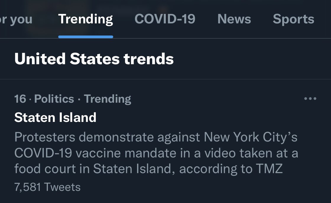 BGOnTheScene's tweet photo. Twitter Trends neglecting to credit @ScooterCasterNY on the footage out of Staten Island, New York today. “According to TMZ” (the TMZ article is just an online review of Scooter’s vid) https://t.co/q02nKe64Fj https://t.co/JaiO5R6vRI