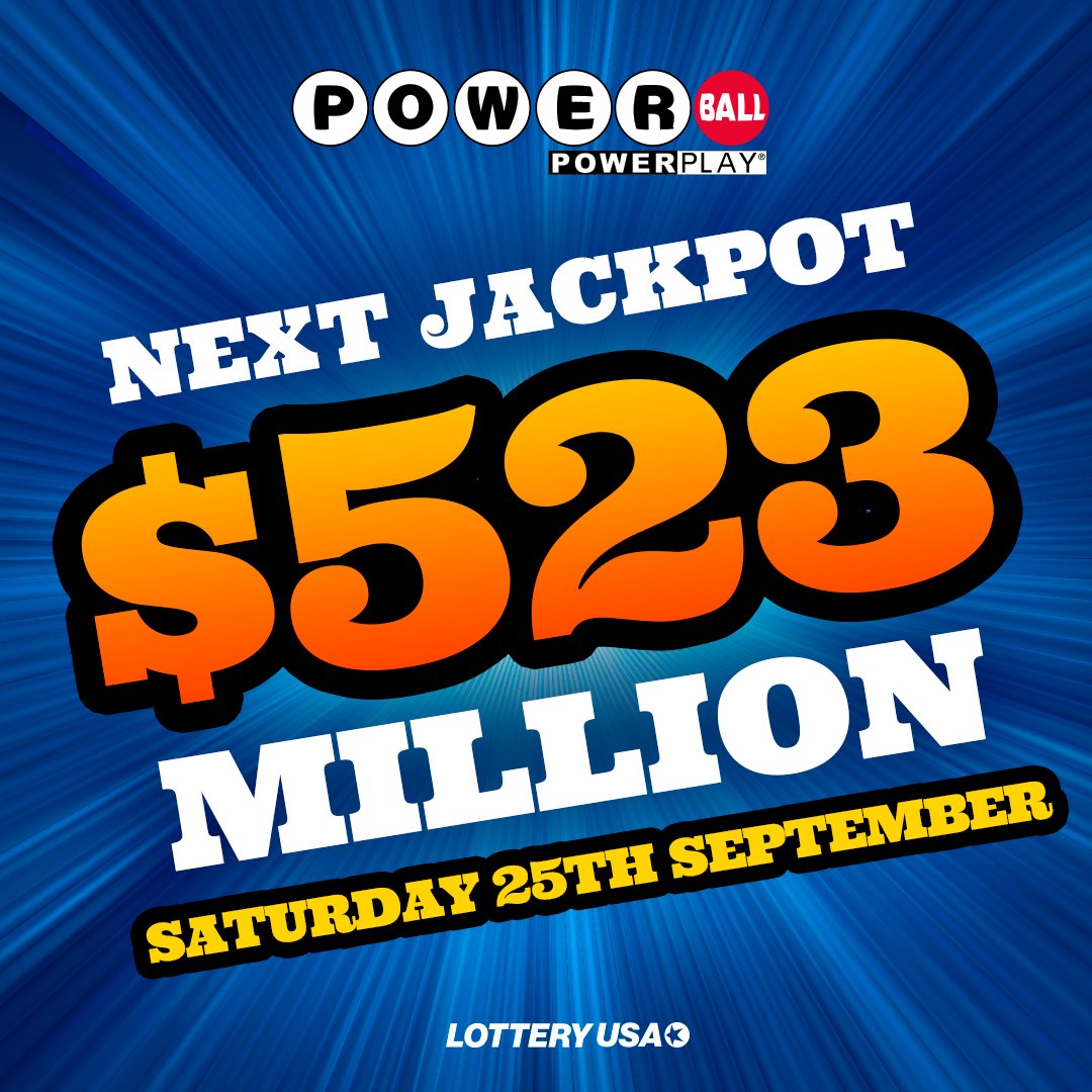 Tonight, the estimated Powerball jackpot is at $523 million, the tenth largest jackpot ever in the game's history!

Are you ready to see if there are any lucky jackpot winners tonight?

Visit Lottery USA to check the numbers: https://t.co/p50nezGsqp

#Powerball #lottery https://t.co/P07vMMkMde