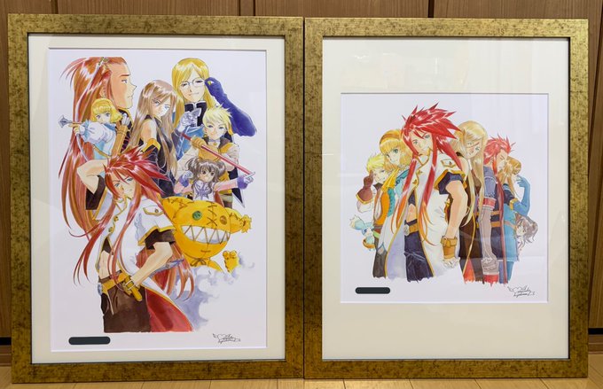 テイルズ25周年展で買ったアビスのジクレ版画届いた✨✨😂✨✨
色も線のタッチもリアルで綺麗で、普段トリミングで見れない絵の際部分まで拝めて感動…😭
この機会で藤島先生のサインも初めて手にすることが出来ました有難うございます…

アビスオタクとして最強の宗教画を手に入れてしまったな 