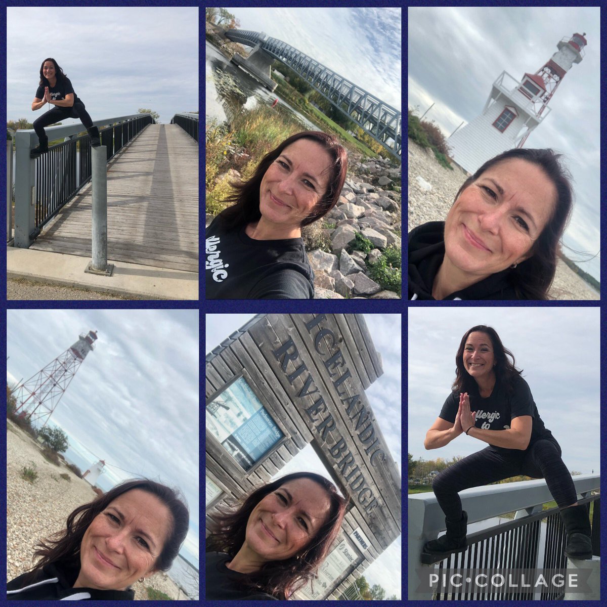 MichelleSSacco's tweet photo. #Explore150 road trip to the Icelandic Bridge in Riverton, a hike to the Hecla Lighthouses, followed by a pickerel dinner at Kris’s in Gimli. #ExploreManitoba https://t.co/8YTaYz7DEI