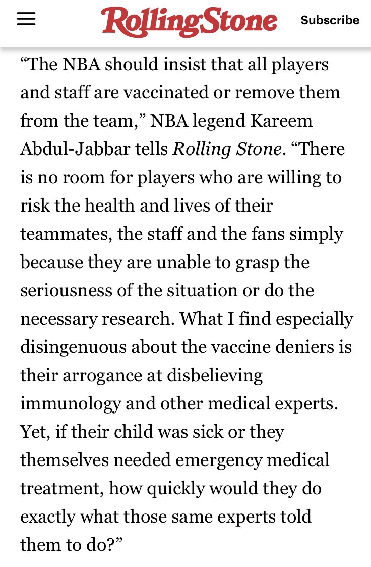 MrMichaelLee's tweet image. Always, always listen to Kareem