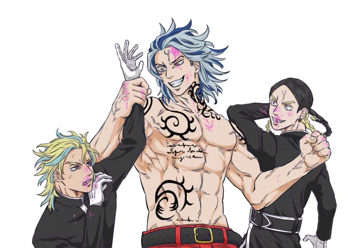 ⚠️⚠️血液表現注意⚠️⚠️

お題箱から
灰i谷兄弟と大i寿の邂逅
を描かせていただきました!

私の中では大i寿の方が強い思いがあるので推しには申し訳ないけどボロボロになってもろて…✨
そんな推しも好きだ…🥰❤️ 