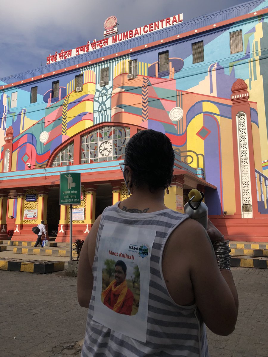 vijivenkatesh's tweet photo. It was at this train station that I alighted 47 years ago as a young bride to begin my life in Bombay . Today from here I will walk to The Max Foundation Office in Worli a journey many , many patients make every day. #maxathon https://t.co/OtePRLz65W