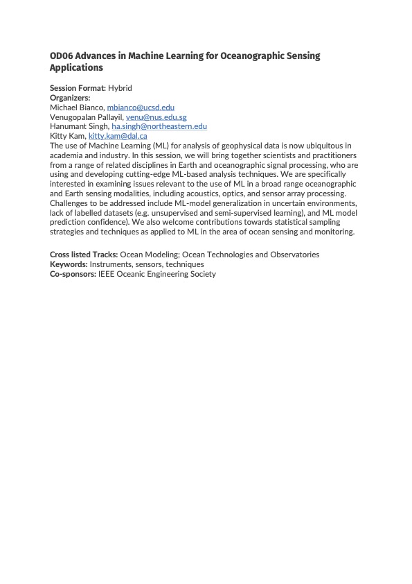 There is still 3 more days to go for  #OSM22 abstract submission. Here is an exciting IEEE OES sponsored session.