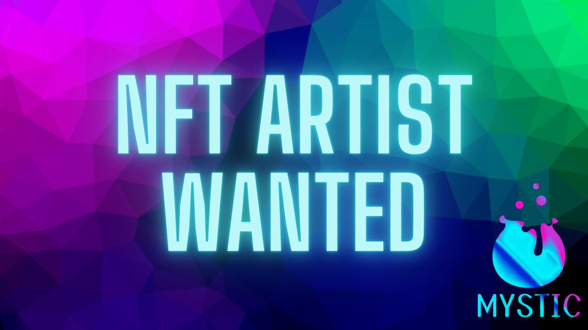 #MYSTIC is looking for a dedicated NFT artist to join as one of our founding members. Previous NFT experience is appreciated, but not required. We are simply looking for someone dedicated. DM if interested.

#NFTartist #NFTartists #NFTCommunity #Artist #NFT #DigitalArtist #art