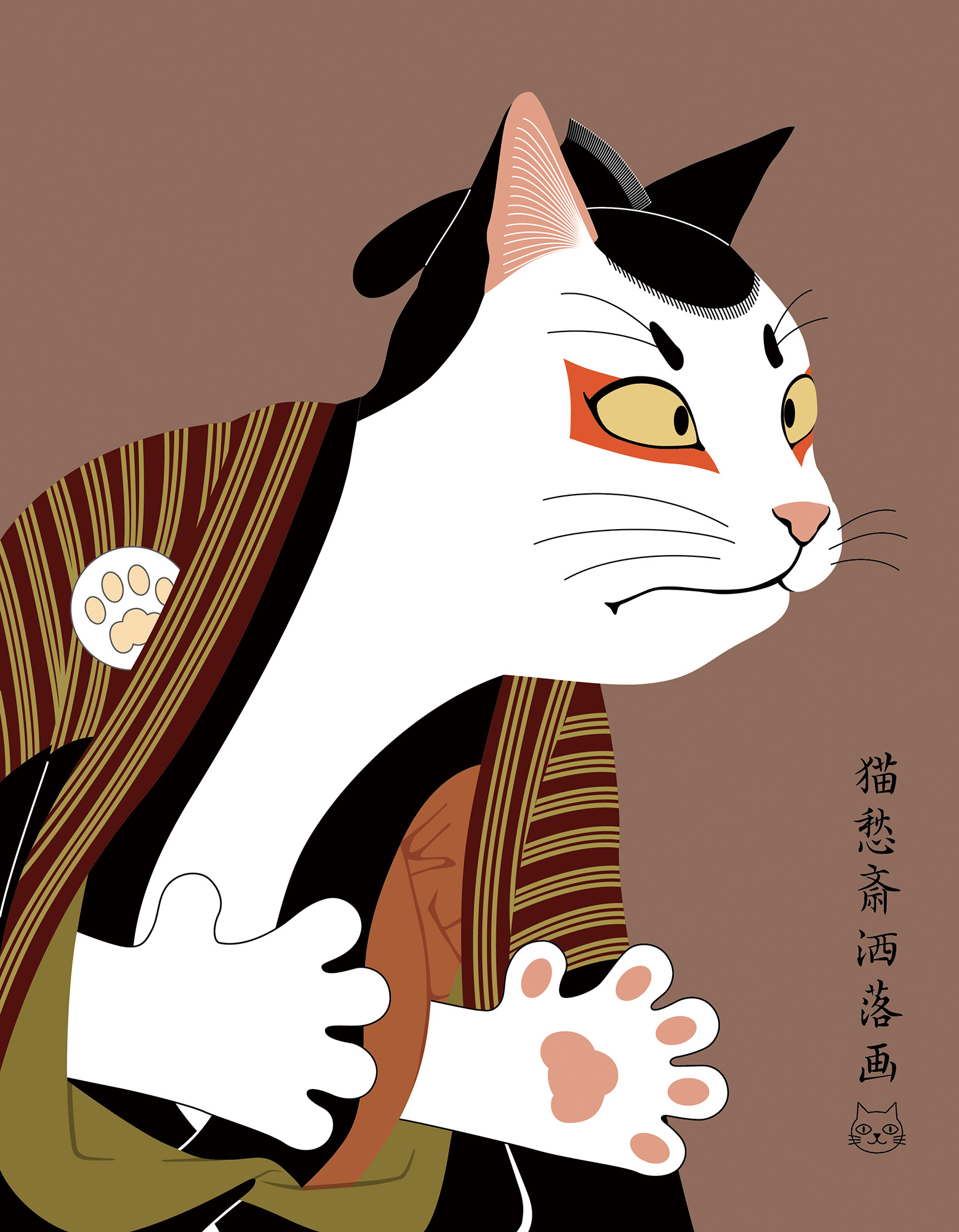 Noppy 新作猫イラスト 三世大谷鬼次の奴猫兵衛 説明不要な超有名浮世絵の 猫化パロディイラストです Tシャツトリニティ ショップ名 Noppys Neko T T Co V2eduewifb 猫 Cat 猫好きさんと繋がりたい 猫のいる暮らし 猫のいる幸せ 猫