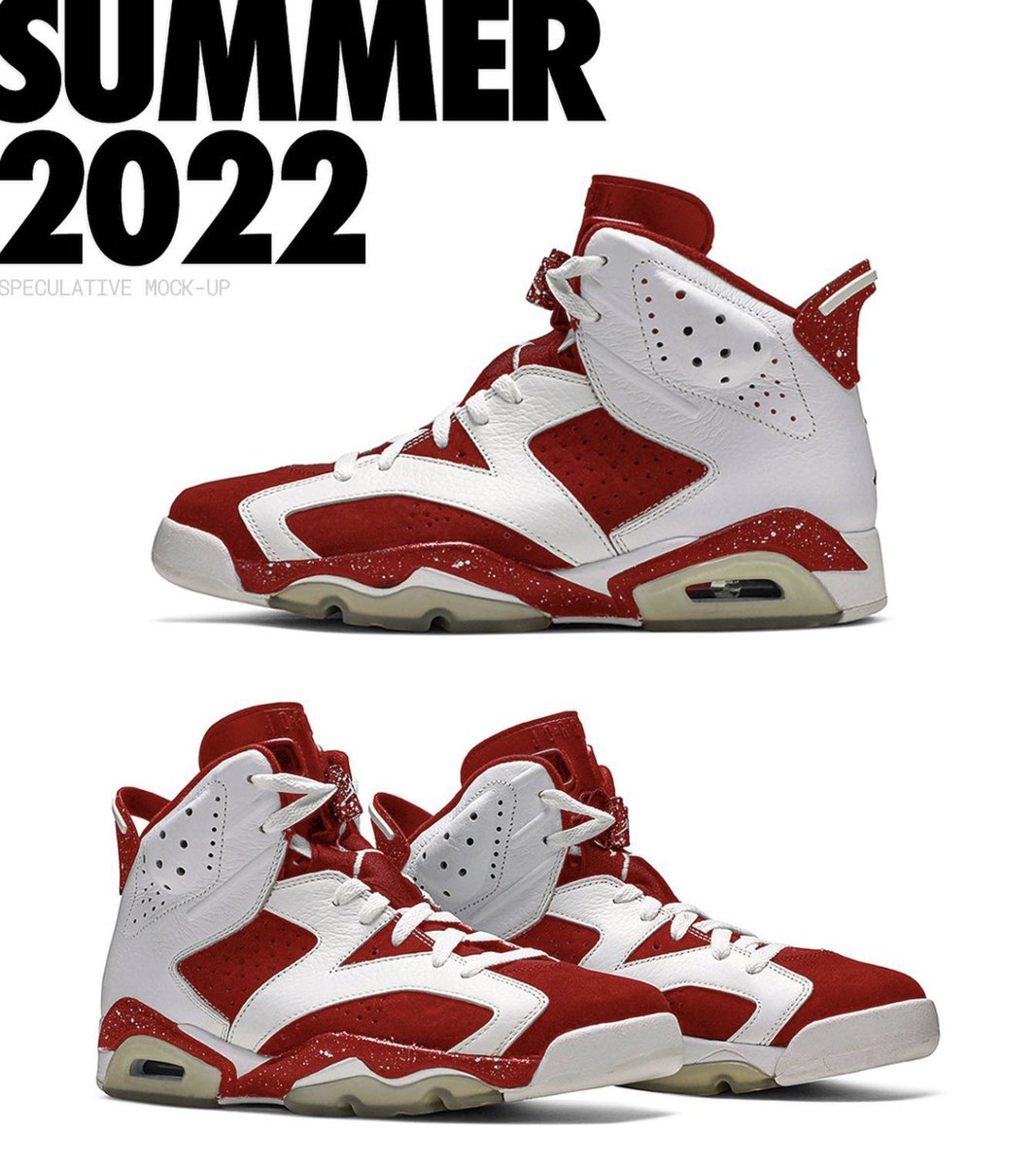 hoshichantv's tweet photo. NIKE AIR JORDAN 6
“RED OREO” mock-up image.
2022 Next year Launch?
コレいい👍
#aj6 #redoreo https://t.co/dv6iBXApQq
