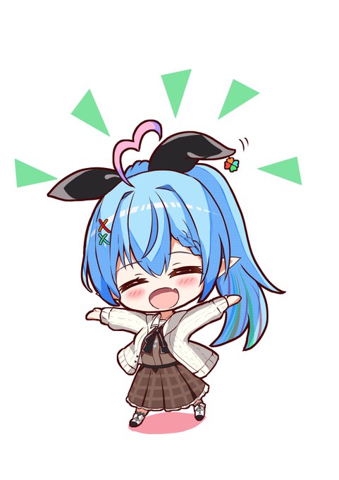 ポニテ姿のラミィちゃんずっと待ってたので嬉しい〜、眼鏡verも楽しみ(*'꒳`*)

#LamyArt 