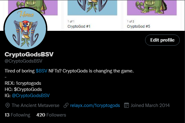 CryptoGodsBSV's tweet photo. Nice😎 https://t.co/txIiCbAGBD
