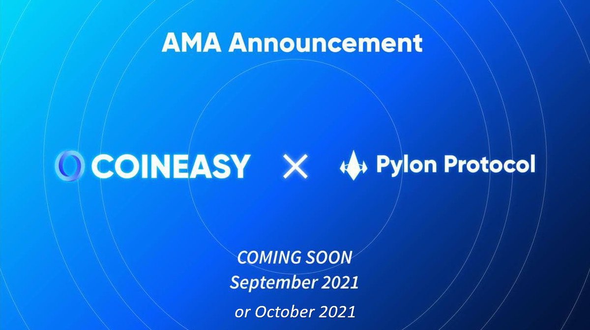 Coiniseasy's tweet photo. 코인이지 x 파일런 프로토콜 AMA
#Pylonprotocol #MINE #Terra #Luna @pylon_protocol #코인이지 https://t.co/ZOFJvVz2vN