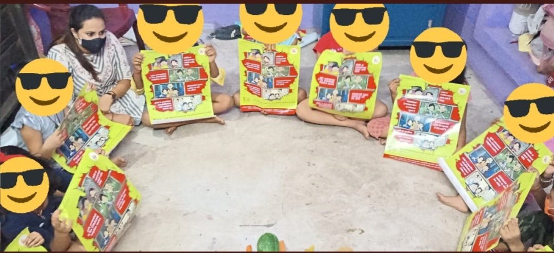 bkscldhanbad's tweet photo. @bkscldhanbad run by 
@bksranchi participated in concluding ceremony of #PoshanMahSaptah (Nutrition Week) &amp; awared children about importance of nutrition &amp; healthy diets for our body. @sanjaykmranchi @NCPCR_
 @NITIAayog @SRCW_Jharkhand
 @CHILDLINE1098 @Asia_Foundation @MundaArjun https://t.co/2L7nKg0YpS