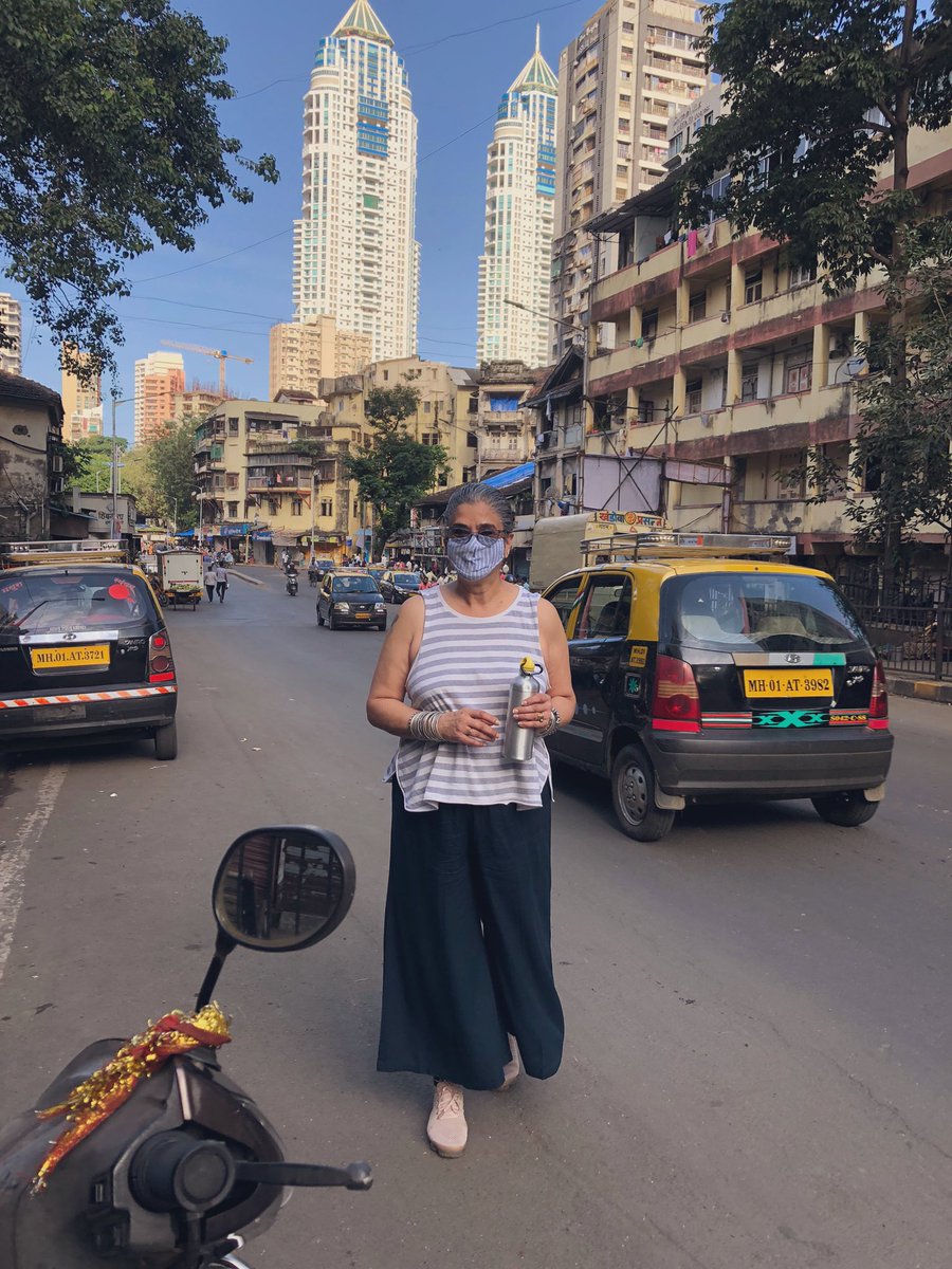 vijivenkatesh's tweet photo. Tardeo … Bombay Central to Worli is today’s route on my Max-A-Thon for @stompoutcancer and look what a show Bombay is putting on with it’s cobalt blue skies ! #maxathon #patientsjourney https://t.co/NBTRsw5huP