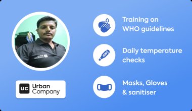 prashanthts's tweet image. I booked a Salon service from @urbancompany_UC. Suresh sanitised every tool before starting! The service was fantastic and very hygienic. I recommend Suresh to win the UC Safe Badge!
#BringHomeTheExperts