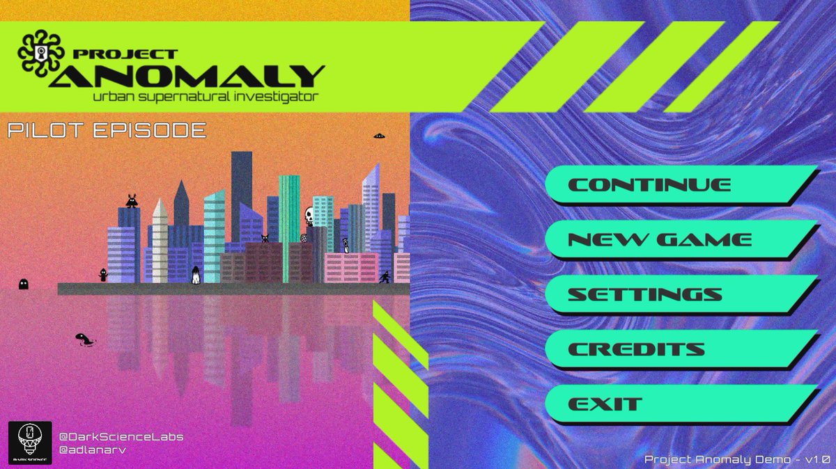 adlanarv's tweet photo. Done with the title screen art. Now who's ready to sign up for #ProjectANOMALY's closed beta test? 😅 #gamedev #indiedev #indiegame #screenshotsaturday #madewithunity #figma #procreate https://t.co/2tOS8aRYXG