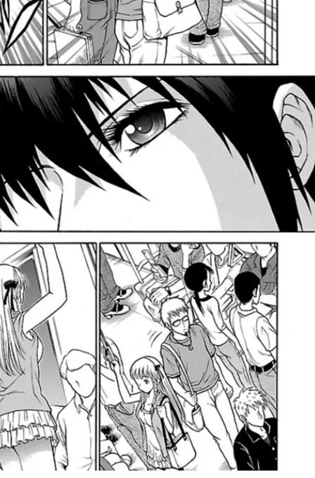 あとオマケで、はるか昔に某マンガの背景に紛れ込ませたなんか黒い服着た人(右下)。 