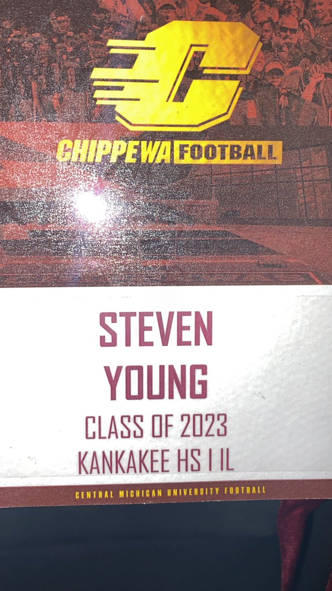 Mr.Pancake 🥞 (@steven_young55) on Twitter photo Had a great time at the Central Michigan vs. FIU game. What a tough comeback win! Really loved the overall feel and atmosphere here. #FireUpChips <a href="/CMU_Football/">Central Michigan Football</a> <a href="/CoachMcElwain/">Jim McElwain</a> @Rivals_Clint <a href="/EDGYTIM/">Timothy “EDGYTIM” OHalloran</a> <a href="/CoachBigPete/">Peter "Coach Big Pete" Leinweber</a> @CoachHartKHS <a href="/Kendrick_Crite/">Kendrick Crite</a> Had a great time at the Central Michigan vs. FIU game. What a tough comeback win! Really loved the overall feel and atmosphere here. #FireUpChips <a href="/CMU_Football/">Central Michigan Football</a> <a href="/CoachMcElwain/">Jim McElwain</a> @Rivals_Clint <a href="/EDGYTIM/">Timothy “EDGYTIM” OHalloran</a> <a href="/CoachBigPete/">Peter "Coach Big Pete" Leinweber</a> @CoachHartKHS <a href="/Kendrick_Crite/">Kendrick Crite</a>
