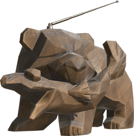 doesithaveabear's tweet photo. Splatoon 2 (possibly) has a bear!
Mr. Grizz is an unknown voice that comes from a bear shaped radio and runs the game mode Salmon Run, where the goal is to collect a certain quota of salmon eggs. https://t.co/YzUm5eB70R