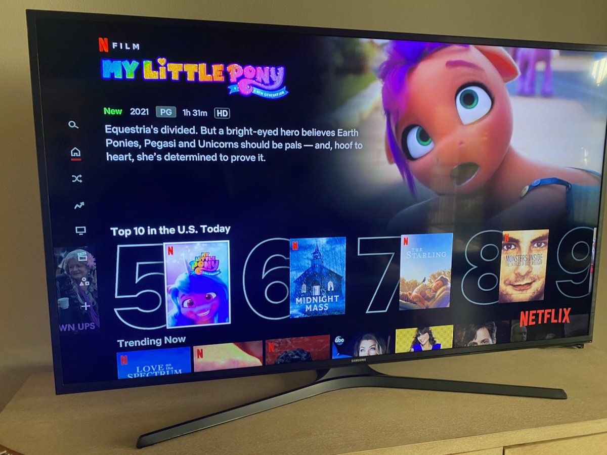 RonFairMusic's tweet photo. My Little Pony is trending at #5 !   See it on Netflix ! https://t.co/eAxPM1LeS3