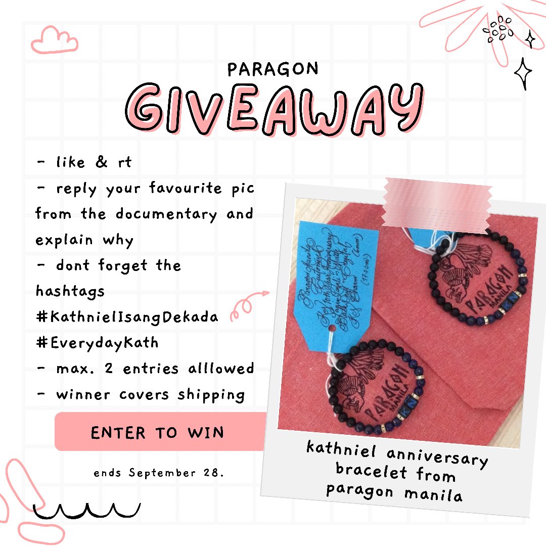 blairlylethal's tweet photo. 💙#KathNielIsangDekada Giveaway💙

prize: 1 kathniel anniversary bracelet (paragon manila)

mechanics down below. ends September 28. good luck! 🍀✨ https://t.co/pHNZQjJbdy